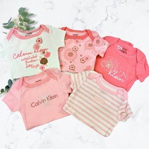 ⭐️3/$15 Calvin Klein | size 0-3m NEW diaper shirt set